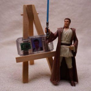 Star Wars 1999 Obi-wan with CommTech chip